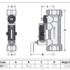Caleffi Balancing Valve and Flow Meter 50mm