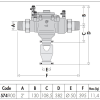 Caleffi 574 Series High Hazard Reduced Pressure Zone Valve 50mm