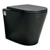 Boston Floor Mounted Pan Matte Black