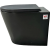 Boston Floor Mounted Pan Matte Black