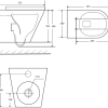 Boston Wall Hung Pan Matte Black