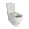 ModSpec Accessible Back To Wall Suite With Single Flap Seat and Raised Button Gloss White