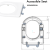 ModSpec Accessible Back To Wall Suite With Single Flap Seat and Raised Button Gloss White