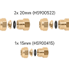 Vaillant 15&24kW boiler connection kit
