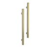 Towel Rail Vertical Single Bar Round 12V 850mm Brushed Gold