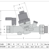 Caleffi 539 Series 20mm Inlet Set