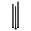 Freestanding Single Towel Bar Round 12V 1100mm Satin Black
