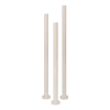 Freestanding Single Towel Bar Round 12V 1100mm Matte White