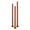 Freestanding Single Towel Bar Round 12V 900mm Brushed Copper