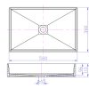 iStone Rectangle Basin 580 x 380 x 110mm Gloss White