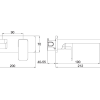 Project Wall Mounted Basin Mixer Satin Black