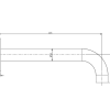 Pioneer Bath Spout (205mm) Gun Metal
