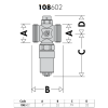 Caleffi 108 Series Anti-Freeze Valve 25mm High Temp