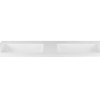 Kzoao 1200mm Honed Dual Bowl Lexus Top Matte White