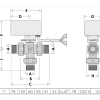Caleffi 644 Series Full Flow 3-Way Zone Valve 25mm