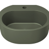 Dunstan Concrete Basin 400 x 324mm With Tap Hole Grey Green