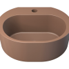 Dunstan Concrete Basin 400 x 324mm With Tap Hole Tan