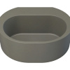 Dunstan Concrete Basin 400 x 324mm Taupe Clay
