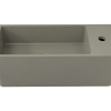Tussock Concrete Basin 550 x 230mm With Tap Hole Taupe Clay