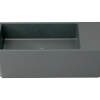 Tussock Concrete Basin 550 x 230mm Black Earth