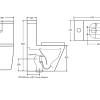 Boston Comfort Height Back To Wall Toilet Suite Gloss White