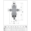 Caleffi 5461 Series 50mm Magnetic Deaerator-Dirt Separator 10 bar 110°C