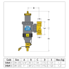 Caleffi 25mm Magnetic Deaerator-Dirt Separator 3 bar 90°C