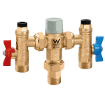 Caleffi 5213 20mm Tempering Valve with Hot and Cold Check Valves and Isolators