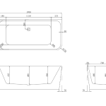 The Smith 1700mm Left Hand Corner Bath Gloss White