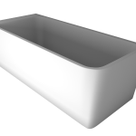 The Smith 1700mm Left Hand Corner Bath Gloss White