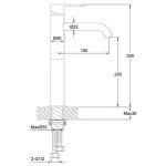 Loft Tall Basin Mixer Brushed Copper