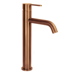Loft Tall Basin Mixer Brushed Copper