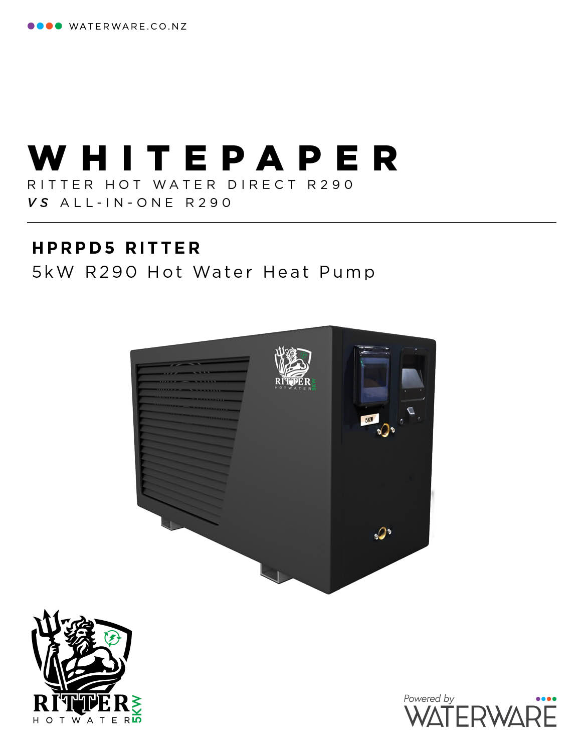 Ritter 5kW Hot Water Heat Pump Whitepaper cover