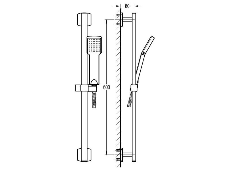 Smart slide shower 3 function hnds