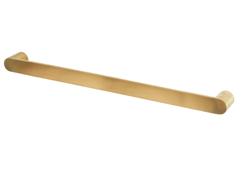 Towel Rail Single Bar Round 12V 850mm Brushed Gold