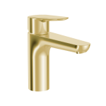 Civic Standard Height Basin Mixer Brushed Gold