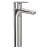 Civic Tall Basin Mixer Brushed Stainless