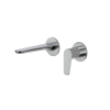 Civic Wall Basin Set Brushed Stainless