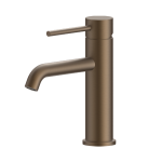 Pioneer Standard Height Basin Mixer Brushed Bronze