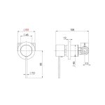 Pioneer Shower/Bath Mixer Brushed Bronze