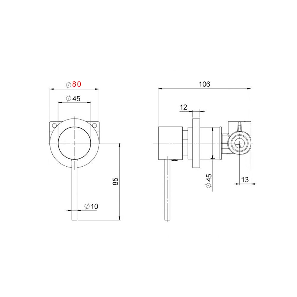 Pioneer Shower/Bath Mixer Brushed Bronze
