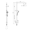 Pioneer Shower Tower Brushed Bronze