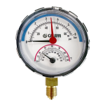 Caleffi 503 Series Bottom Connection Gauge 15mm 6bar/120°