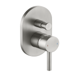 Aspen shower divert mixer brushed nickle