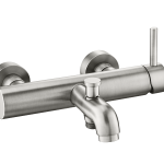 Aspen wall mount bath mixer & hand brushed nickle