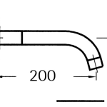 Industry Wall Mounted Bath Spout Gun Metal