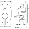 Industry Shower Divert Mixer Gun Metal