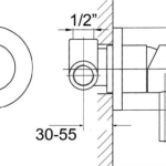 Industry Shower/Bath Mixer Gun Metal