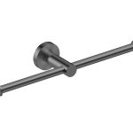 Metro Double Toilet Roll Holder Gunmetal