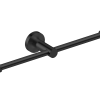 Metro Double Toilet Roll Holder Matte Black